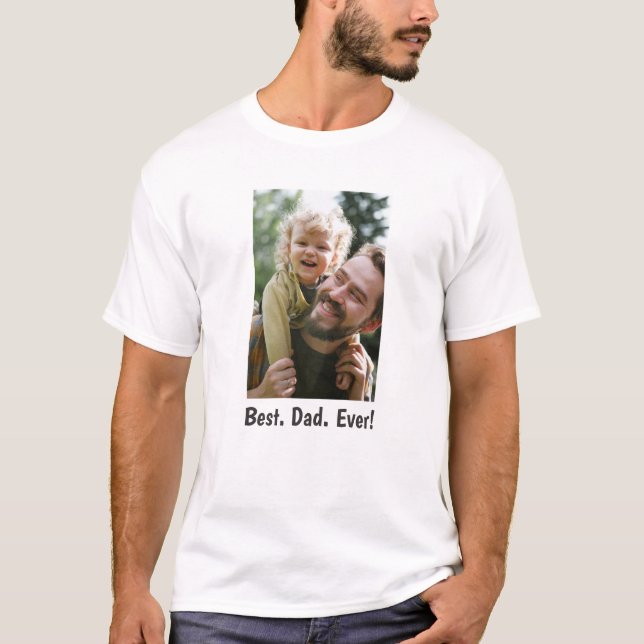 Camiseta fotográfica de la familia Best Dad (Anverso)
