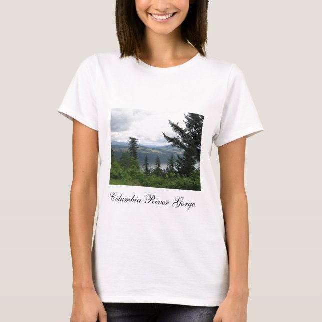 Camiseta fotográfica de la garganta del río Columb (Anverso)