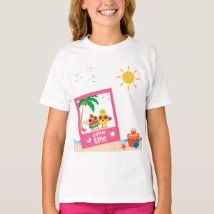 Camiseta fotográfica de la playa de verano