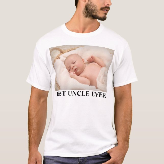 Camiseta fotográfica de mejor tío de la familia (Anverso)