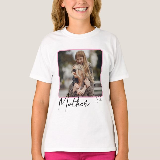 Camiseta fotográfica madre personalizada (Anverso)