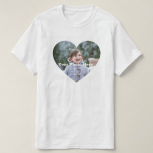 Camiseta fotográfica personalizada con forma de c