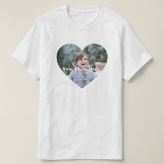 Camiseta fotográfica personalizada con forma de co