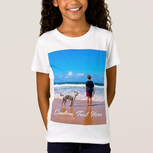Camiseta fotográfica personalizado con tus fotos y (Anverso)