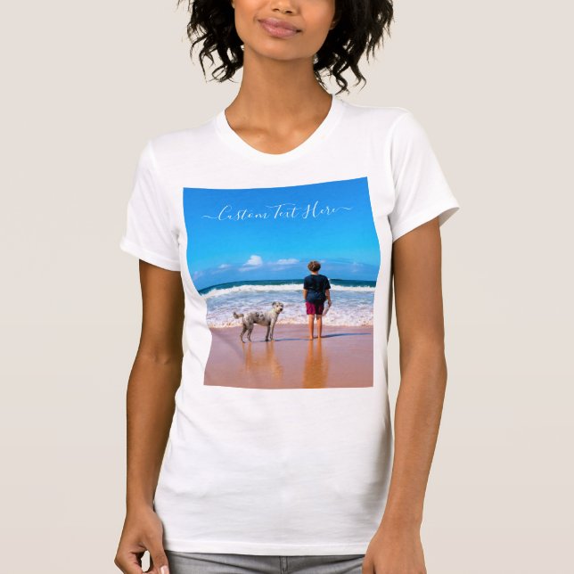 Camiseta fotográfica personalizado con tus fotos y (Anverso)