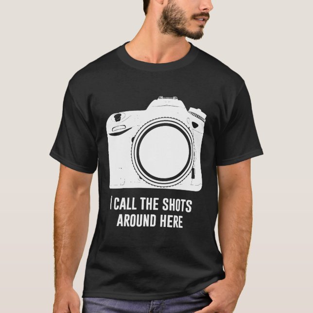 Camiseta Fotógrafo al jefe de tomas a cargo es gracioso (Anverso)