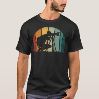 Camiseta Fotógrafo Atardecer Tomando Fotos Cámara Gyu Foto