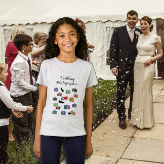 Camiseta Fotógrafo Boda de Cámaras Vintage