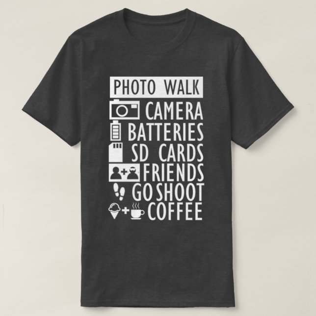Camiseta Fotógrafo callejero fotowalk (Diseño del anverso)
