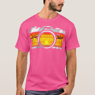 Camiseta Fotógrafo Cámara Atardecer Fotografía