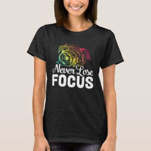 Camiseta Fotógrafo Cámara Foto Fotografía Nunca Pierdas