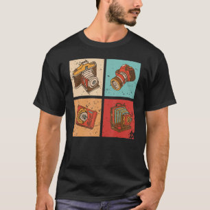 Camiseta Fotógrafo Cámara Vintage Fotografías Hombres