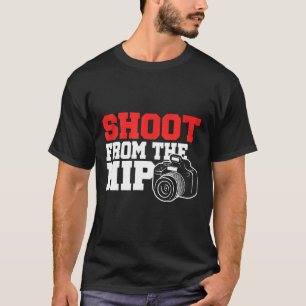 Camiseta Fotógrafo Camarógrafo Shutterbug Lensman Dispara P