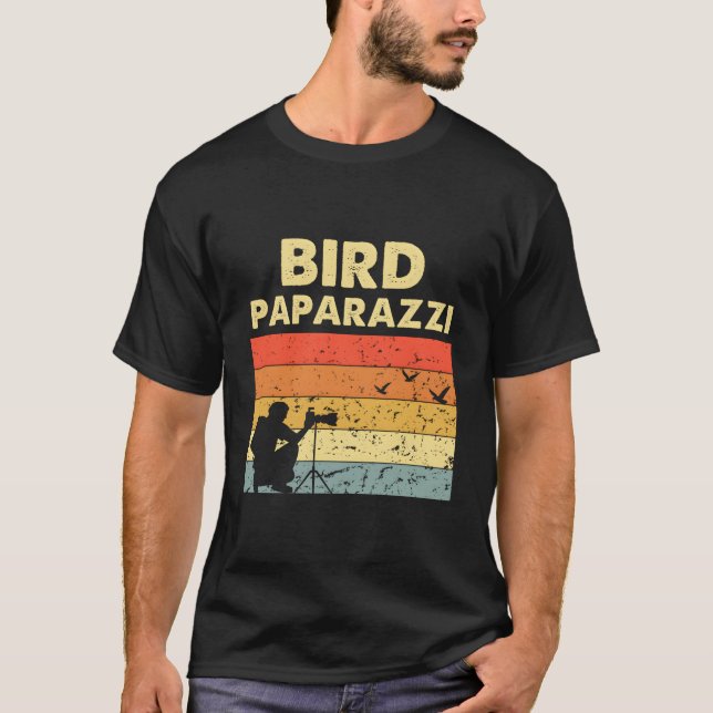 Camiseta Fotógrafo de aves Paparazzi Birdwatching B (Anverso)