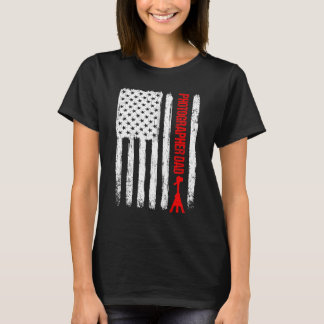 Camiseta Fotógrafo de bandera estadounidense en el Día del