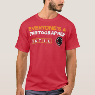 Camiseta Fotógrafo de cámara de cámara del Día de la Fotogr