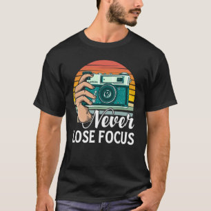 Camiseta Fotógrafo de cámara fotográfica de nunca perder el