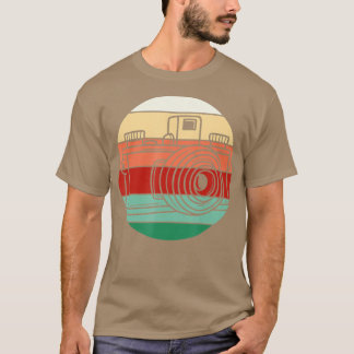 Camiseta Fotógrafo de cámara Retro Stripes 80