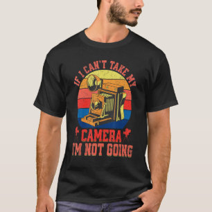 Camiseta Fotógrafo de cámara retro vintage
