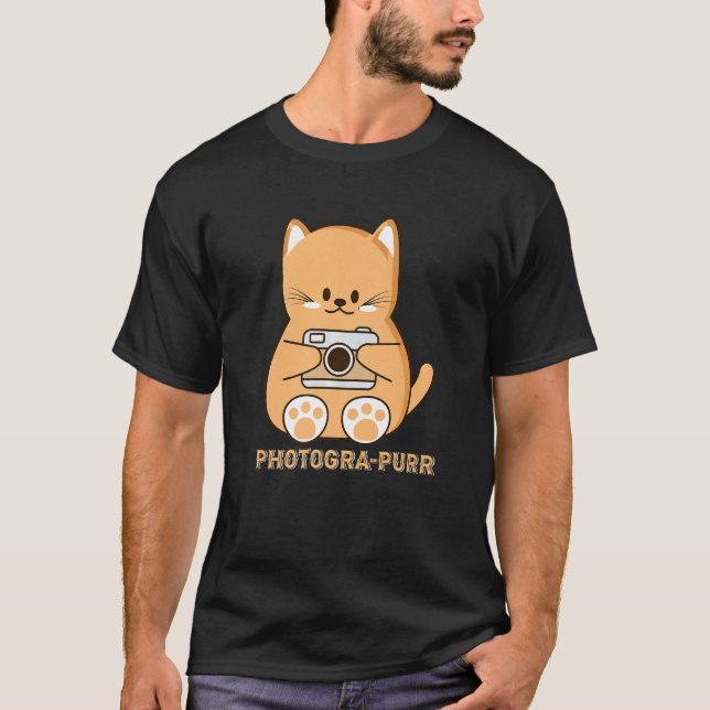 Camiseta Fotógrafo de Cat Pun (Anverso)