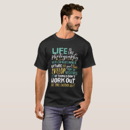 Camiseta Fotógrafo de citas de vida de fotografía inspirado