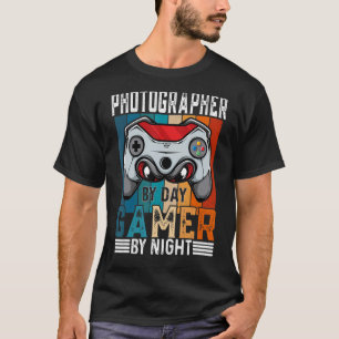 Camiseta FOTÓGRAFO De Day Gamer By Night Meme Para Jugadore