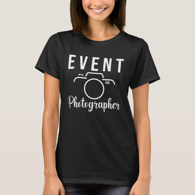 Camiseta Fotógrafo de Eventos de Fotografía (Anverso)