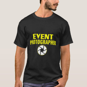 Camiseta Fotógrafo de Eventos Profesional Divertido Con Len