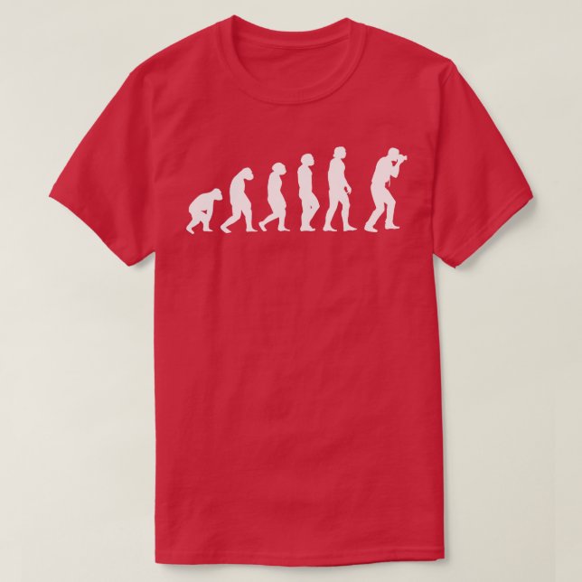 Camiseta Fotógrafo de evolución 1 (Diseño del anverso)