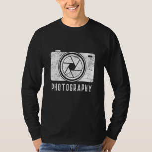 Camiseta Fotógrafo de lentes reflexivas de cámara fotográfi