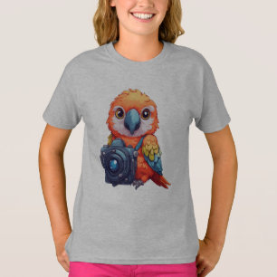 Camiseta Fotógrafo de Macaw, loro safari tropical