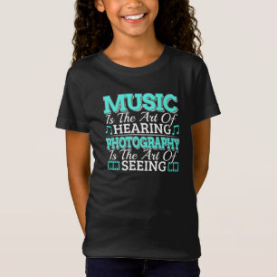 Camiseta Fotógrafo de música - Cita Inspiradora