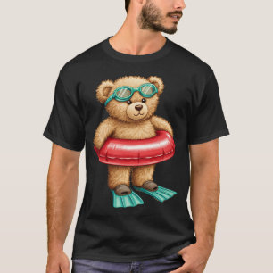 Camiseta Fotógrafo de osito de peluche adorable Arte de pas