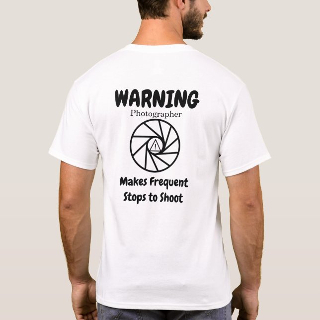 Camiseta Fotógrafo de pasos frecuentes (Reverso)