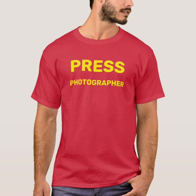 CAMISETA FOTÓGRAFO DE PRENSA (Anverso)