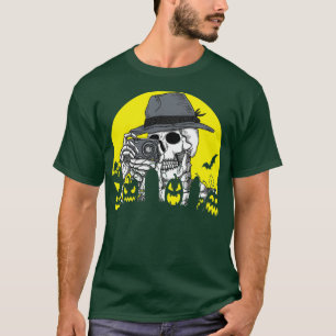 Camiseta Fotógrafo de Skeleton Moo de cámara de disfraces d