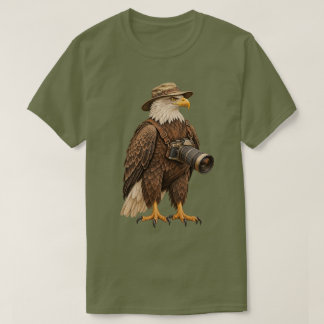 Camiseta Fotógrafo de Vida Silvestre Águila Calva Cámara Sa