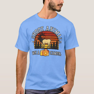 Camiseta Fotógrafo de Vida Silvestre Disparo Animales Con C