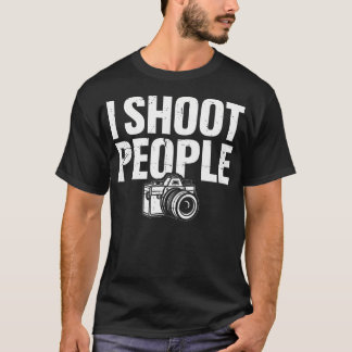 Camiseta Fotógrafo Dispara Personas Cámara Divertida Instan