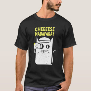 Camiseta Fotógrafo divertida cámara de fotos de gatos