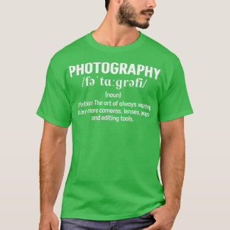 Camiseta Fotógrafo divertido en definición de fotografía