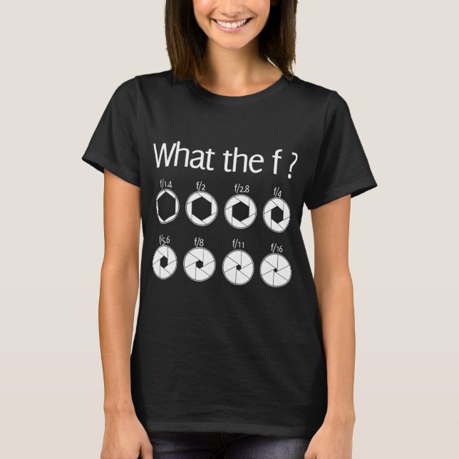 Camiseta Fotógrafo divertido Qué Es La F (Anverso)