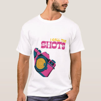 Camiseta Fotógrafo Divertido Yo Dirijo Retro Cámara