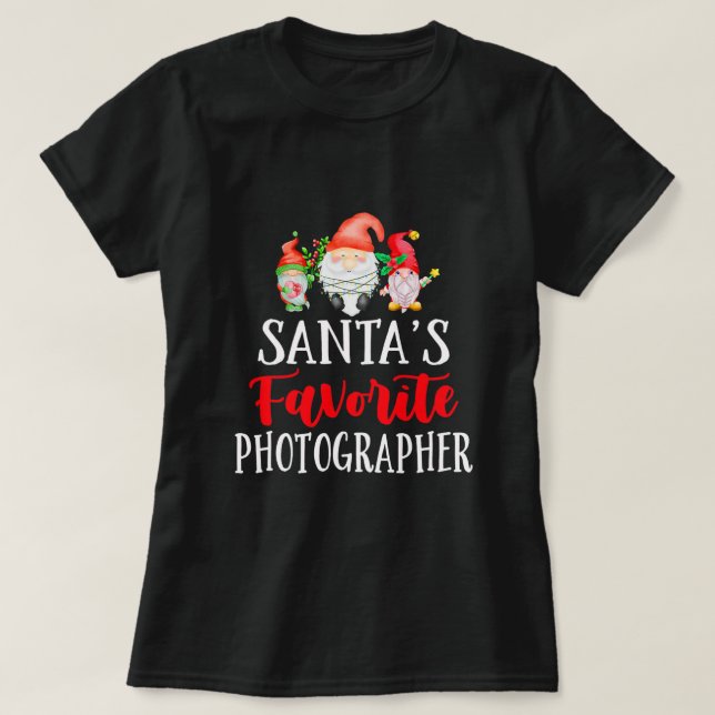 Camiseta Fotógrafo favorito de Santa Claus Navidades Grny (Diseño del anverso)