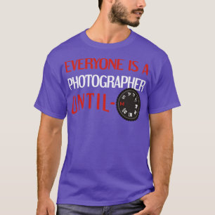 Camiseta Fotógrafo Fotografía Marcado en modo réflex digita