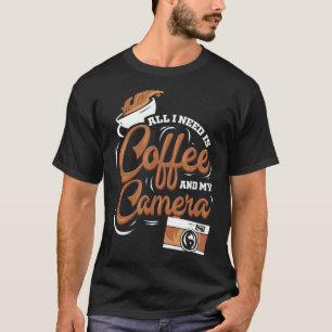Camiseta Fotógrafo fotográfico Coffee Camera