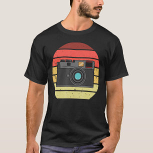 Camiseta Fotógrafo fotográfico con cámara retro