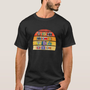 Camiseta Fotógrafo fotográfico de cámara retro