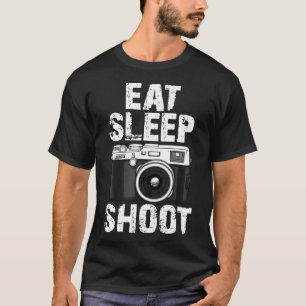 Camiseta Fotógrafo gracioso de Eat Sleep Shoot