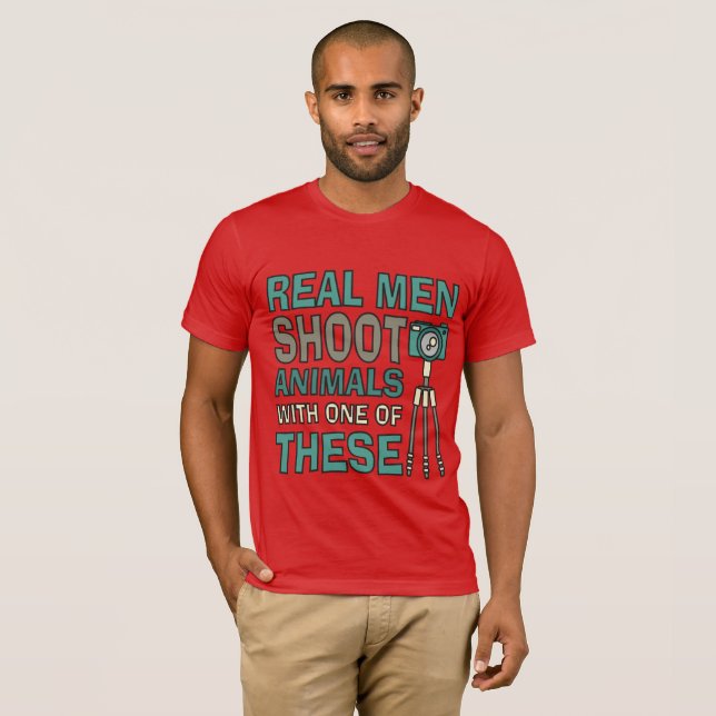 Camiseta Fotógrafo gracioso de Real Men (Anverso completo)